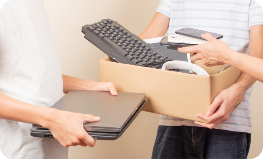 Ramassage d'anciens ordinateurs et autres appareils électroniques